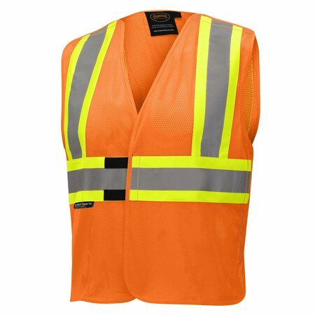 Pioneer Safety Vest, Hi-Vis, Orange, FR, 4/5XL V2510850U-4/5XL